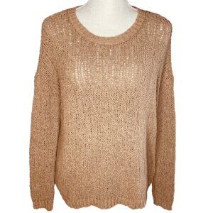 AERIE Brown Open Weave Sweater, Size XS - NWT